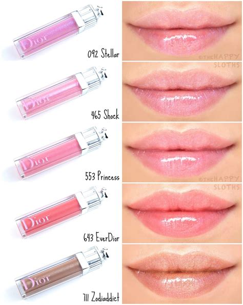 dior lipgloss clear|Dior lip gloss color chart.